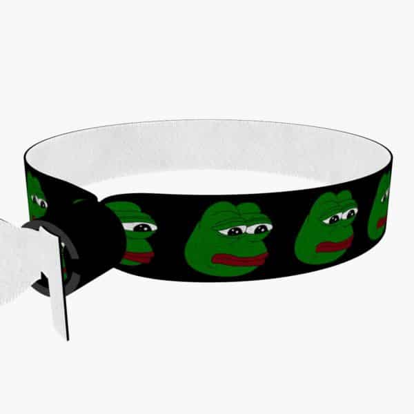 Meme Frog schwarz Stoffarmband - Ansicht 2