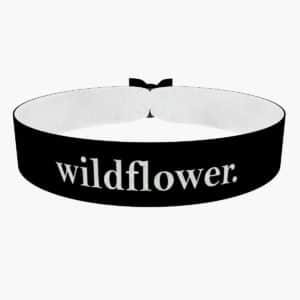 Wildflower schwarz Stoffarmband - Ansicht 1