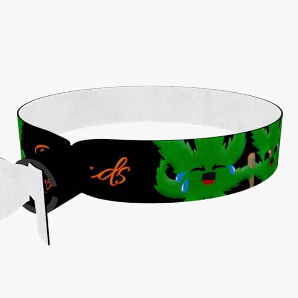 Ansicht von rechts hinten: Best Buds Stoffarmband
