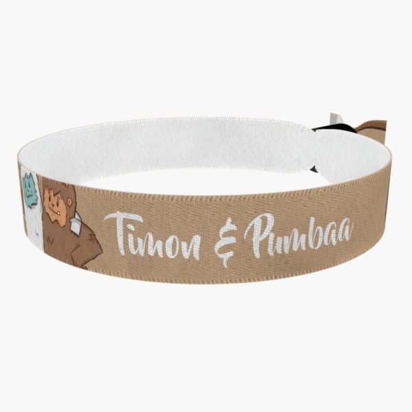 Ansicht von links vorne: Yeti best friends Stoffarmband