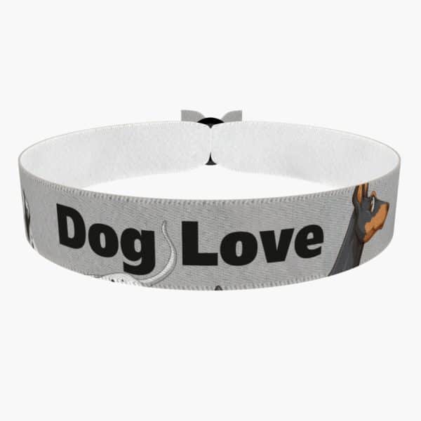 Dog Love Stoffarmband - Ansicht 1