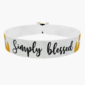 Simply blessed Stoffarmband - Ansicht 1