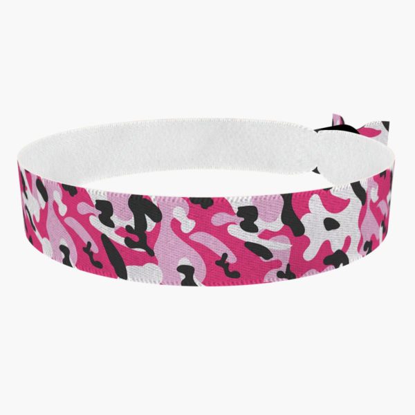 Camouflage rosa Stoffarmband - Ansicht 4