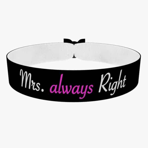 Ansicht von vorne: Mrs. always Right Stoffarmband