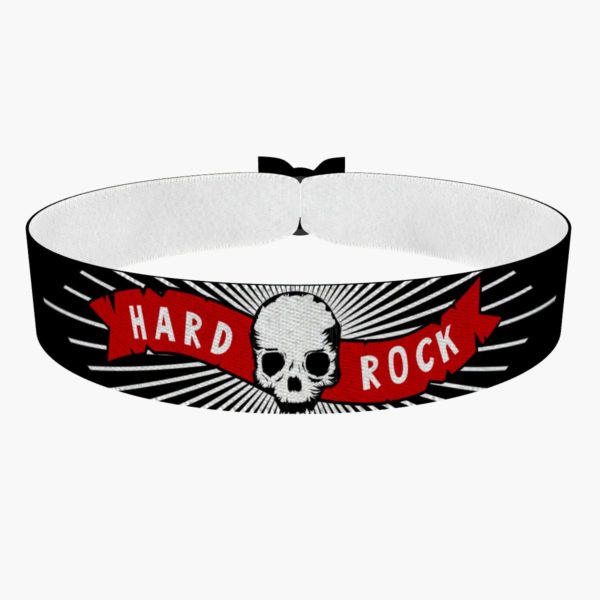 Hard Rock schwarz Stoffarmband - Ansicht 1