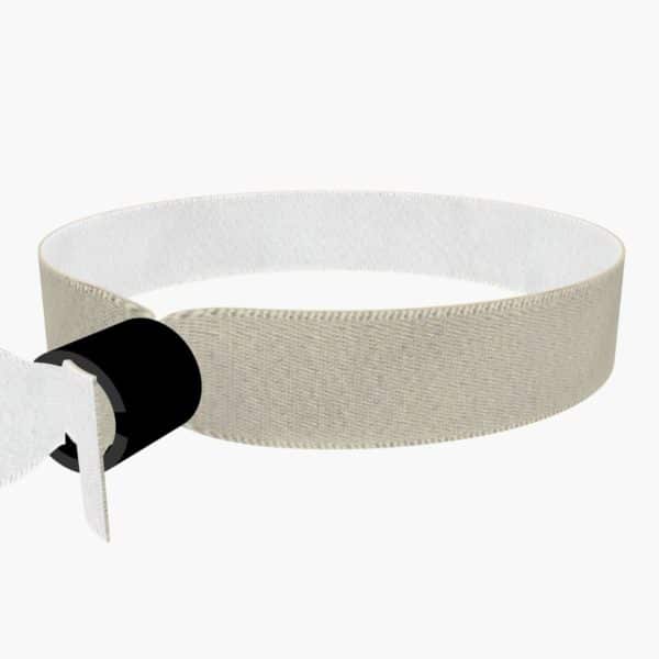 Ansicht von rechts hinten: Wake up early Stoffarmband