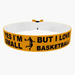 Small, but I love Basketball orange Stoffarmband - Ansicht 1