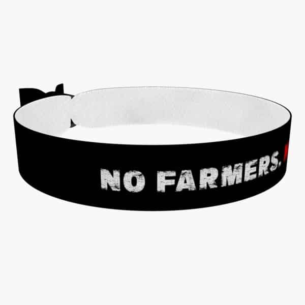 No Farmers. No Food. Stoffarmband - Ansicht 2