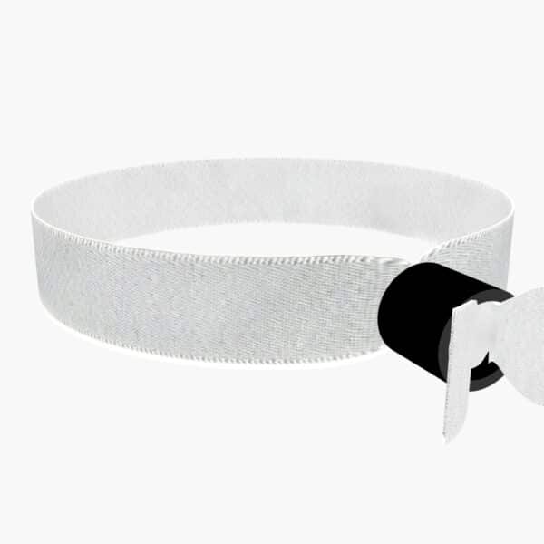 Ansicht von links hinten: Huskey Stoffarmband anpassbar mit Name
