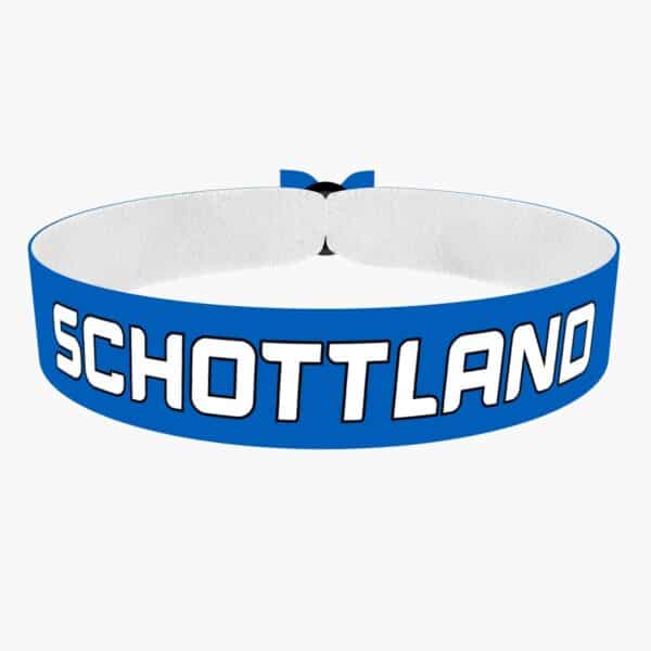 Ansicht von vorne: Schottland Flagge Stoffarmband