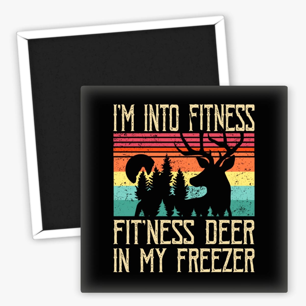 Produkt Fitness Kühlschrankmagnet Fitness Deer in My Freezer Design