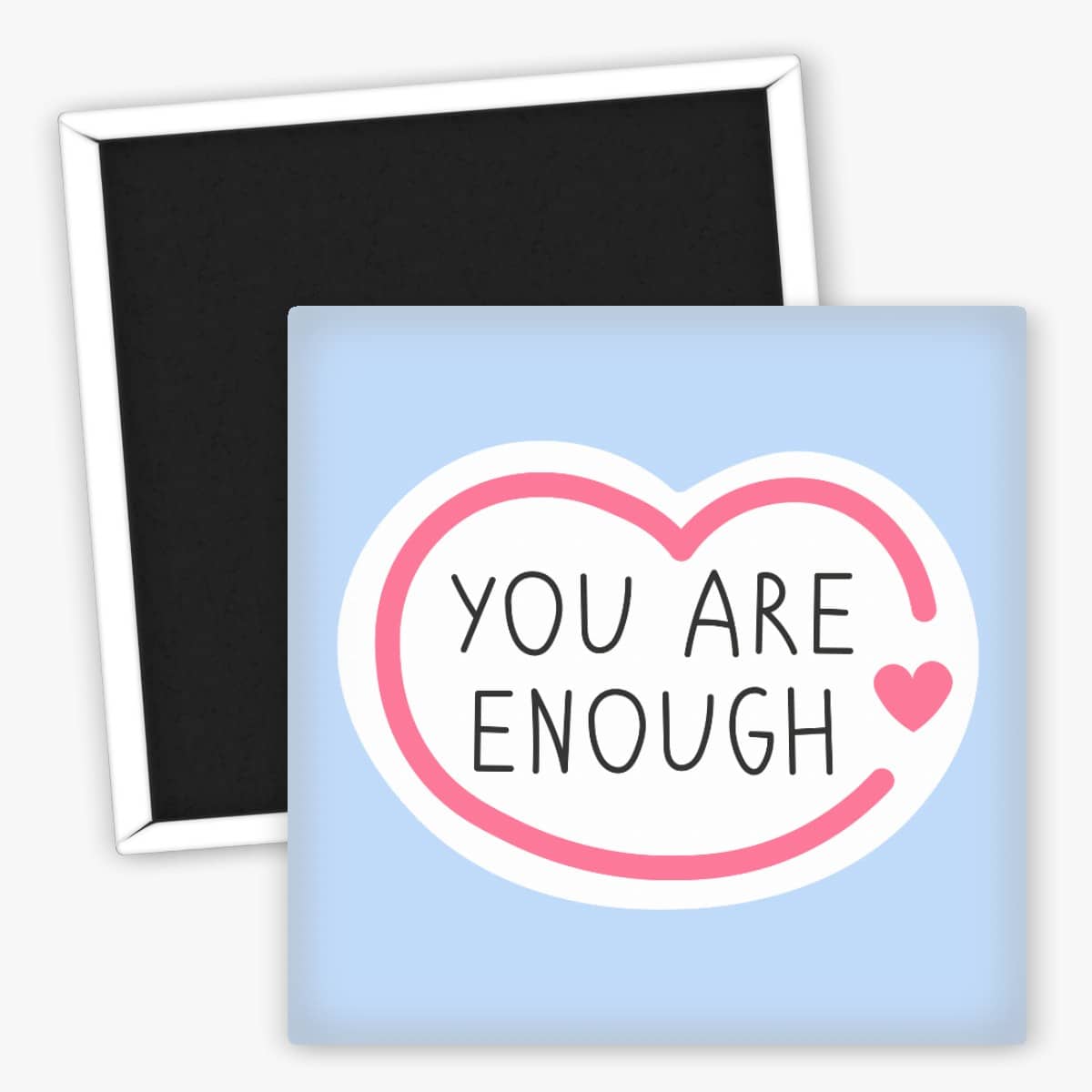 Produkt Kühlschrankmagnet You Are Enough Motivationsspruch Herzdesign