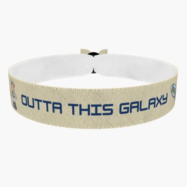 Ansicht von vorne: Outta this Galaxy Stoffarmband
