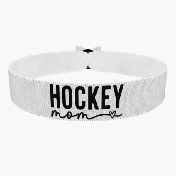 Ansicht von vorne: Hockey Motiv Stoffarmband für Sportliebhaber