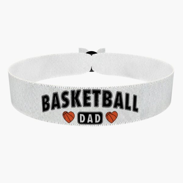 Ansicht von vorne: Basketball Leidenschaft Stoffarmband