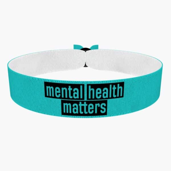 Ansicht von vorne: Mental Health Matters Stoffarmband