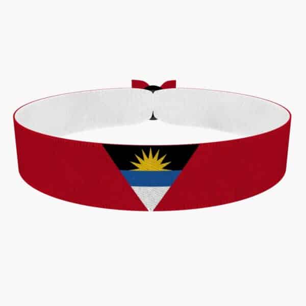Ansicht von vorne: Antigua & Barbuda Flagge Stoffarmband