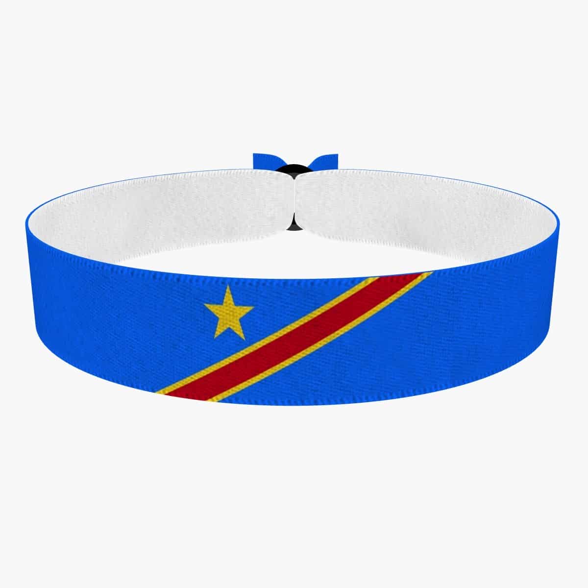 Produkt Demokratische Republik Kongo Flagge Stoffarmband