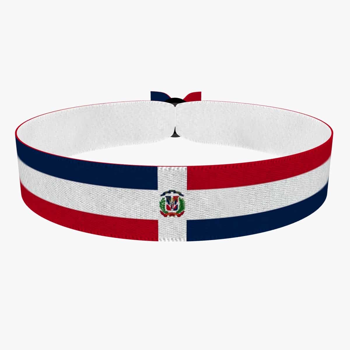 Produkt Dominikanische Republik Flagge Stoffarmband