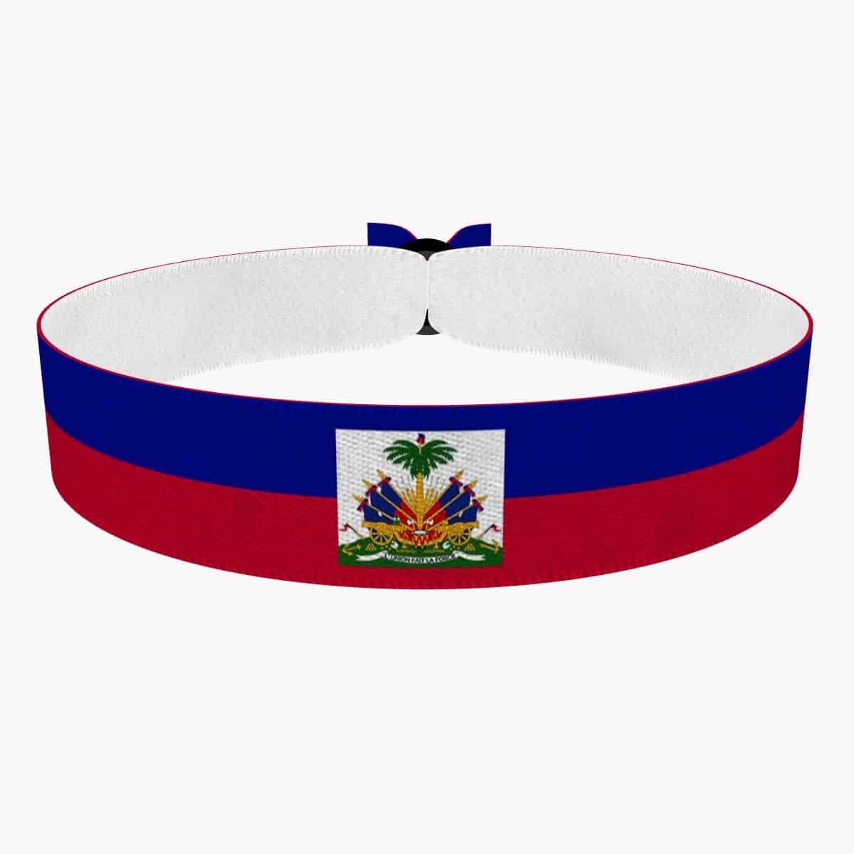 Produkt Haiti Flagge Stoffarmband