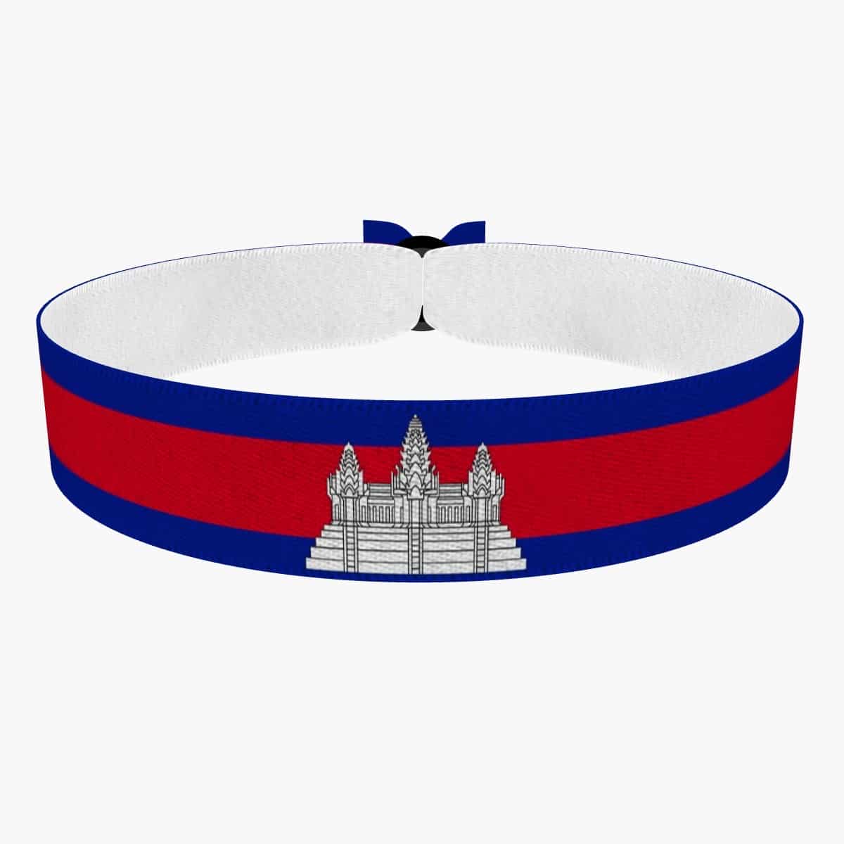 Produkt Kambodscha Flagge Stoffarmband