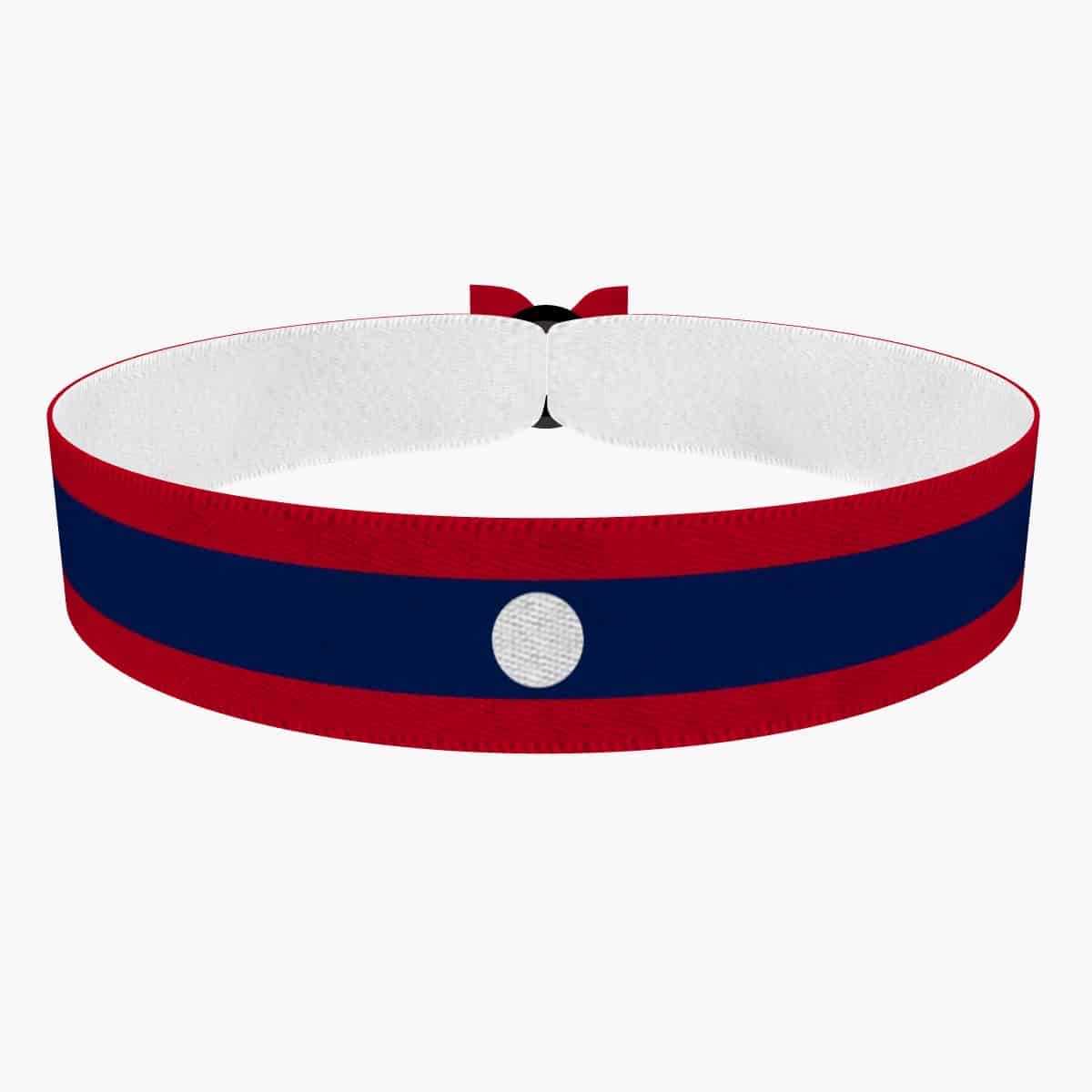 Produkt Laos Flagge Stoffarmband