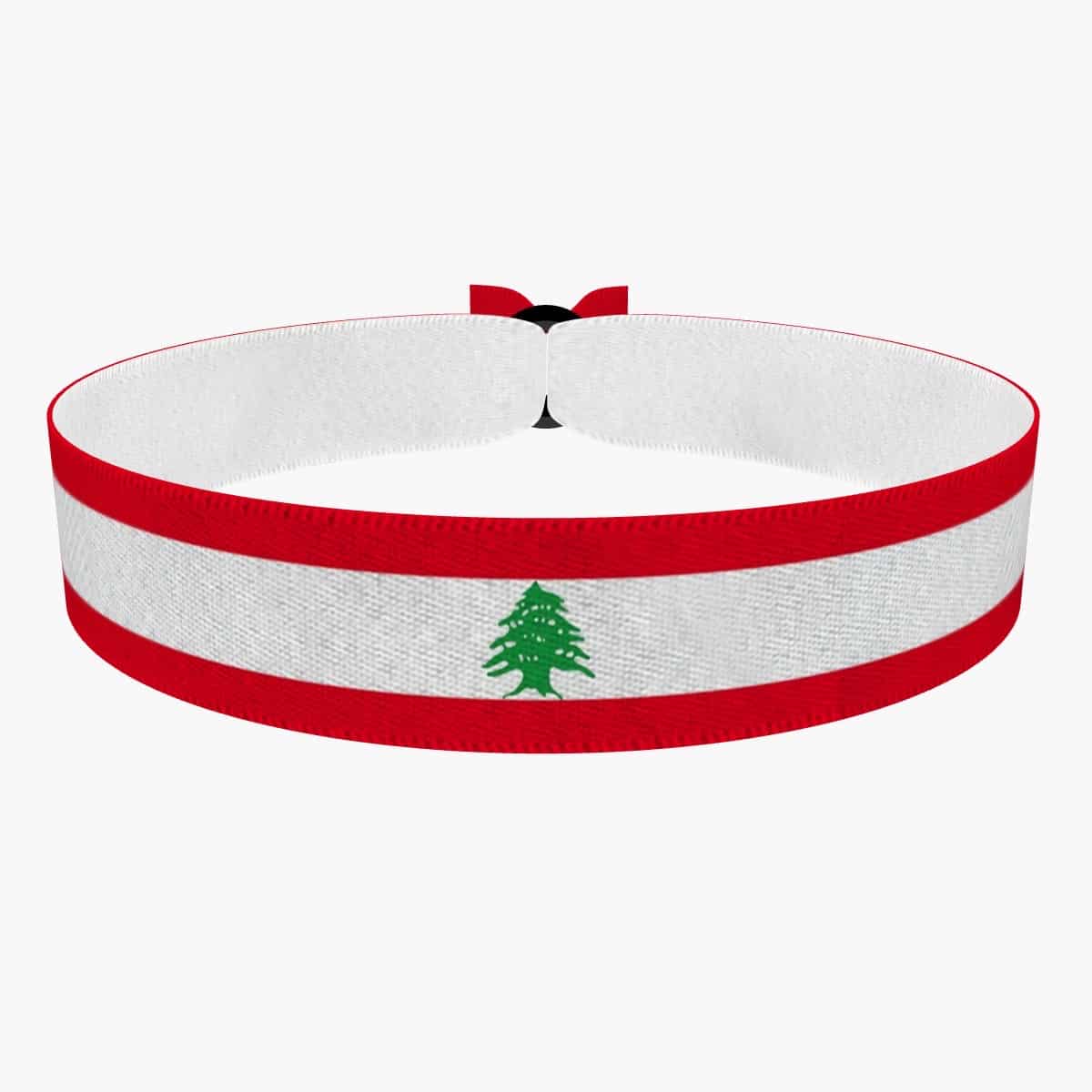 Produkt Libanon Flagge Stoffarmband