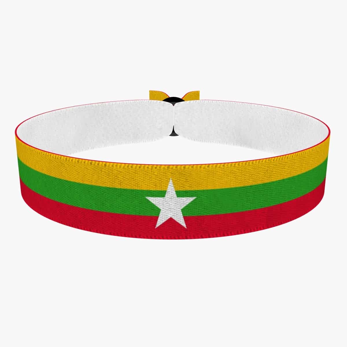 Produkt Myanmar Flagge Stoffarmband