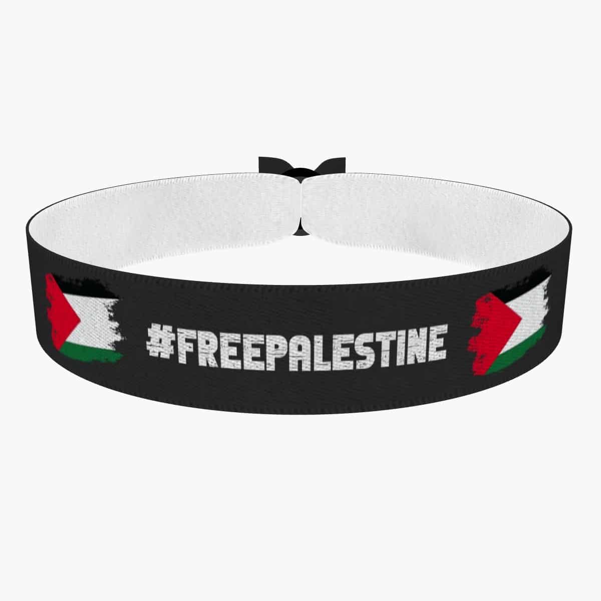 Produkt Free Palestine Hashtag Palästina Stoffarmband