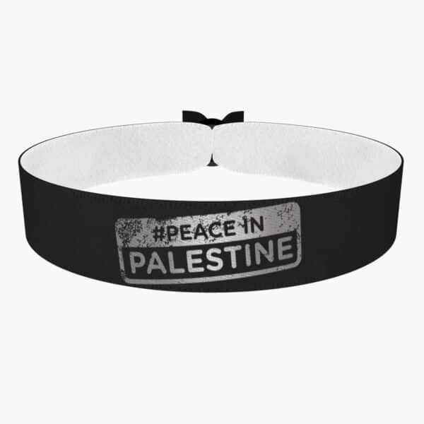 Ansicht von vorne: Peace in Palestine Palästina Stoffarmband