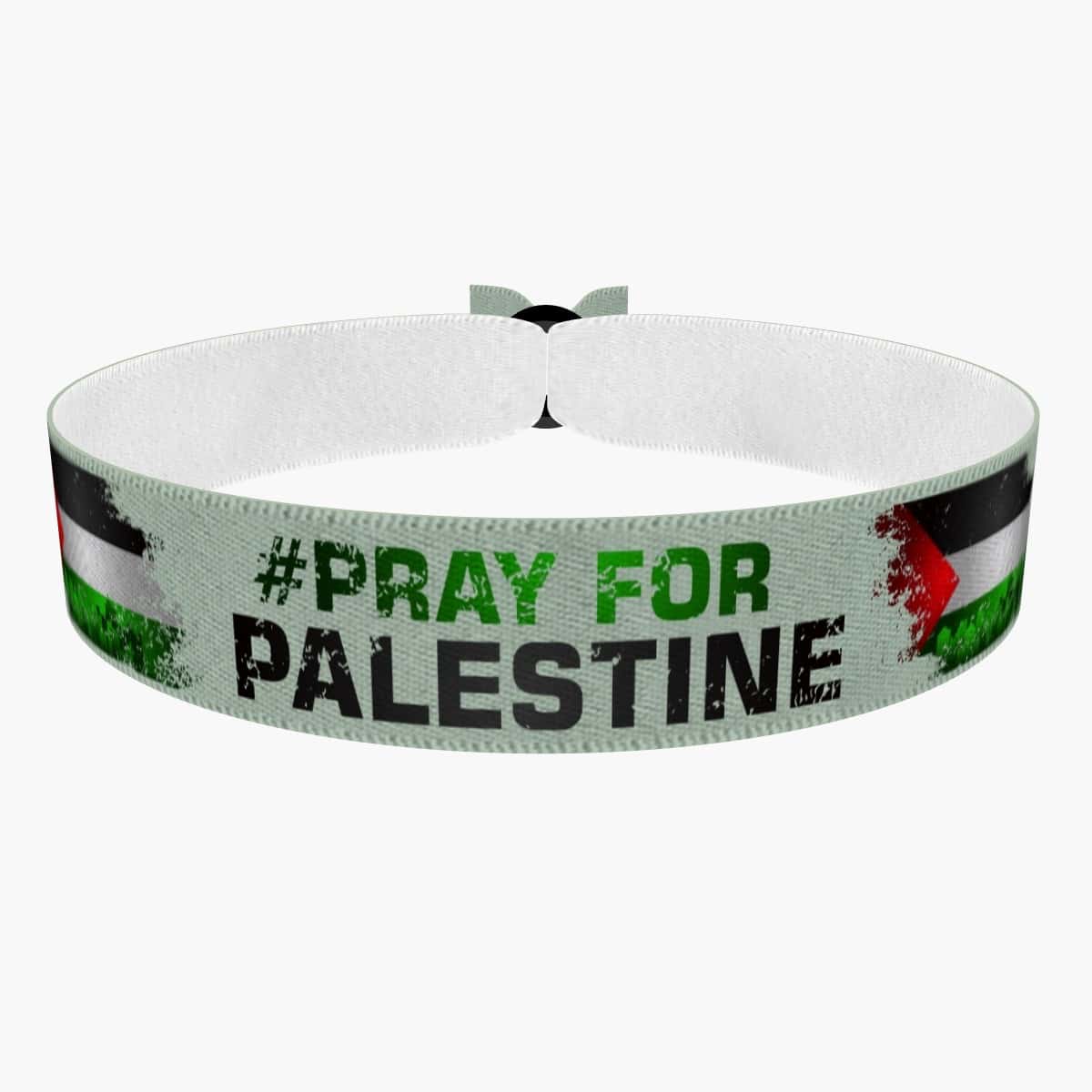 Produkt Pray for Palestine Palästina Stoffarmband grün