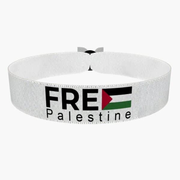 Ansicht von vorne: Free Palestine Palästina Stoffarmband