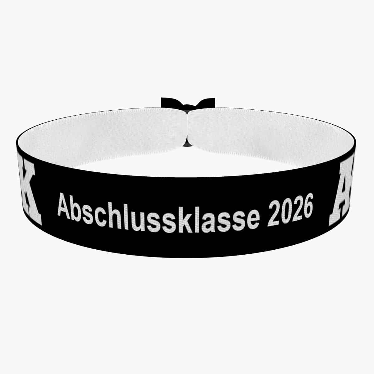Produkt Abschlussklasse 2026 Stoffarmband AK26